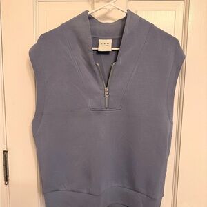 Varley Loretta half-zip in stone blue